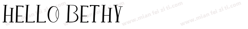hello bethy字体转换